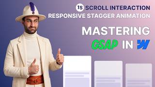 Mastering GSAP Interactions in Webflow – Part 15: Responsive Stagger Scroll Animation