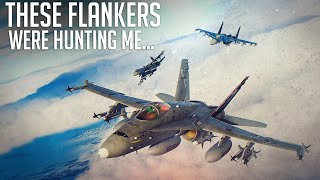 These 2 Flankers Were Hunting Me... | Digital Combat Simulator | DCS |