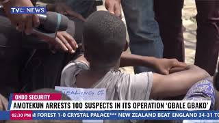 (SEE VIDEO) Amotekun Arrests 100 Suspects In Its Operation \