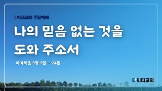 나의 믿음 없는 것을 도와 주소서 I 막 9:9-24 I 씨티교회 I 2024 12 01