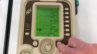 Setting up the Zoll ventilator for intubated ventilation