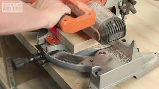 PRO TIP: Mark Your Saw For Efficient Cuts