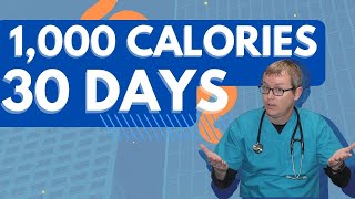 Doctor tries 1000 calories diet for weight loss (Day 1)