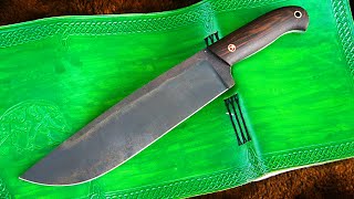 AN OLD JEEP SPRING LEAF REFORGED INTO A KNIFE [Trollsky Knifemaking]