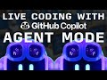 Live Coding with GitHub Copilot Agent Mode, Next Edit Suggestions, and GPT-4o Copilot