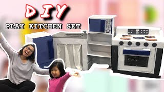 DIY Play Kitchen Set Using Recycled Materials | Mommy's Life | Ciel