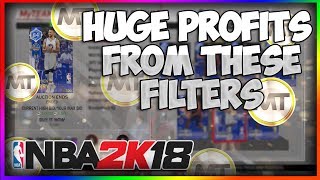 SNIPE FILTERS TO MAKE HUGE PROFITS IN NBA2K18 - CRAZY AMOUNTS OF MT TO BE MADE!!