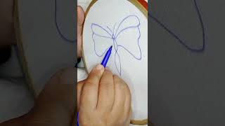Butterfly drawing for kids #drawing #sketchart #shorts #youtubeshorts