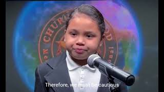 Sis Abrielle Palma MCGI Junior KNC Bible Preaching Presentation. March 2022