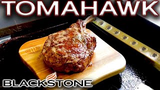 AMAZING TOMAHAWK STEAK ON THE BLACKSTONE GRIDDLE!  28" CULINARY AIR FRYER COMBO - LET'S CELEBRATE!