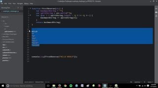 Coderbyte First Reverse Challenge - JavaScript