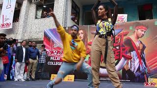 Varun Dhawan & Shraddha Kapoor Dancing on Song Garmi | Pillai College | Street Dancer 3D