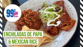 How to make Enchiladas de Papa \u0026 Mexican Rice (99 Cents Only Stores)