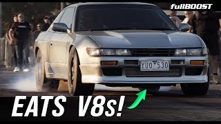 AWD Silvia Dominates V8s...AGAIN! | fullBOOST