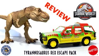 TYRANNOSAURUS REX ESCAPE PACK Review - Jurassic World Legacy Collection by Mattel Unboxing \u0026 Review