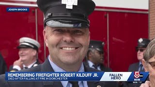 Funeral services for Boston firefighter Robert Kilduff Jr., scheduled for Monday