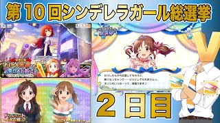 【デレステ】第10回シンデレガール総選挙 2日目 【モバマス】