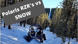 Polaris rzr xp 1000 \u0026 other UTVs vs deep snow! | Epic Hill Climbs and Extreme UTV off-road 4x4 snow