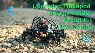 Adeept Upgraded Hexapod 6-Legs Spider Robot Kit for Arduino with Nano Control Board