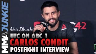 Carlos Condit happy with win but unsure of next step | UFC on ABC 1 post fight