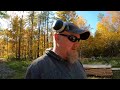 cutting a huge poplar log on the wood mizer