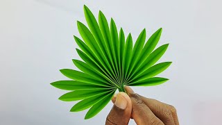 Paper Leaf | Paper Leaves Making Paper Flowers | Paper Crafts For School