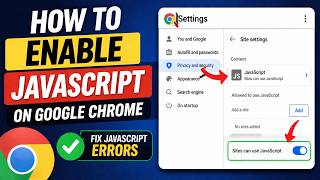 How To Enable Javascript On Google Chrome (Quick Guide) 2026