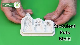 Succulent Pots Silicone Mold for Creating Miniature Succulent Flowers