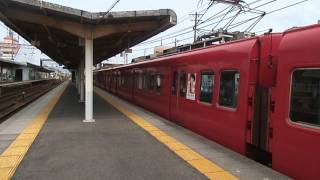 名鉄新木曽川駅普通須ケ口行き出発