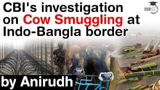 India Banglasesh Border Cow Smuggling issue - CBI to probe cow smuggling #UPSC #IAS