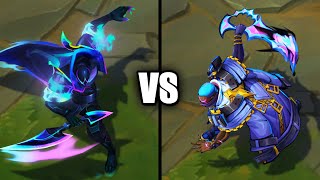 Soul Fighter Pyke vs Empyrean Pyke Skins Comparison (League of Legends)