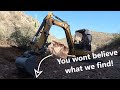 Look What We Discover On A Gold Mining Claim With A Caterpillar Excavator !