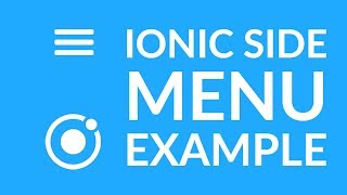 Ionic Side Menu Example