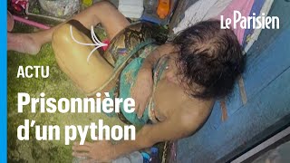 Le cauchemar de cette femme enroulée par un python de 4 mètres