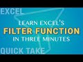 How to Use Excel’s FILTER Function…In Three Minutes