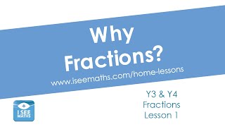 Why Fractions? Y3 \u0026 Y4