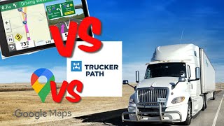 Trucker GPS vs  TRUCKER PATH