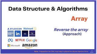 Reverse an array | DSA | Array Problem 1 | Approach