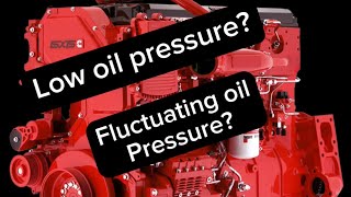 Cummins ISX… Low or Fluctuating oil pressure? Bad Oil pressure sensor and dirty oil filter…