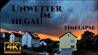 Starkes Unwetter im Hegau - Timelapse 4K