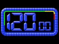 120 to 0 Countdown Timer With Royalty-free Electronica Music | Numbers 120 to 0 | Digital Timer