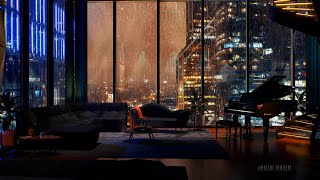 Relax In An Exclusive Hotel With A View Of Moscow | Rain, Thunder & City Sounds | Sleep Fast | 8Hrs