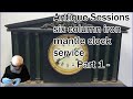 Ansonia porcelain dial cast iron mantle clock repair -Part 1