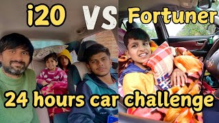 24 Hours Living In Car Challenge | idiotz vlogger