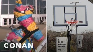 Conan Catapult: Brisket-Filled Piñata Edition | CONAN on TBS