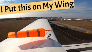 I mounted a wind sock to my wing - Perfect Landings Every Time