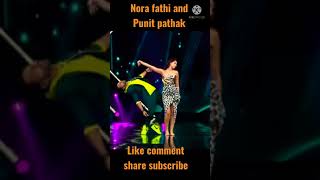 #Short Nora fathi and Punit pathak dance mujhe chhodkar Jo tum jaaoge bada pachtaoge song