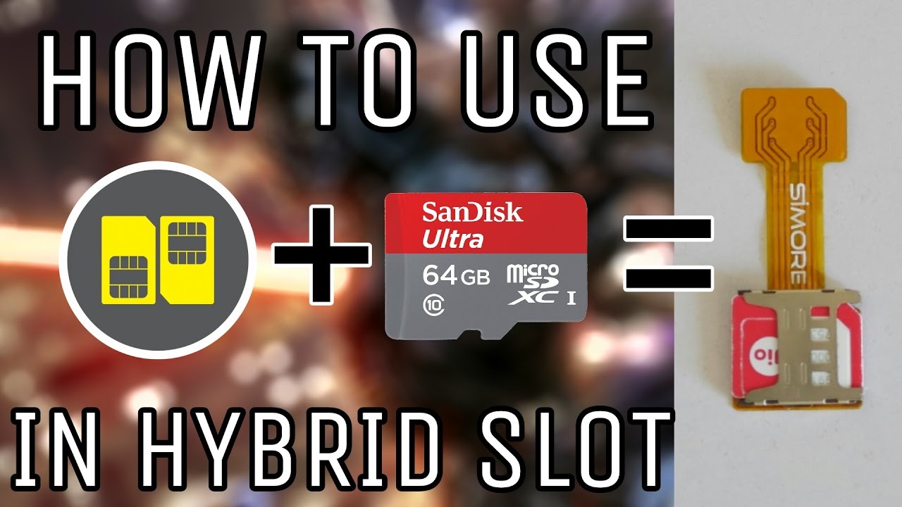 How To Use Dual Sim & SD Card (Simultaneously) In Hybrid Slot | Very ...