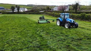 Silage 2021! Mcroberts' mowing and tedding grass