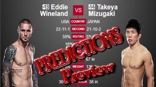 UFC ON FOX 22: (Preview) Eddie Wineland vs Takeya Mizugaki Predictions